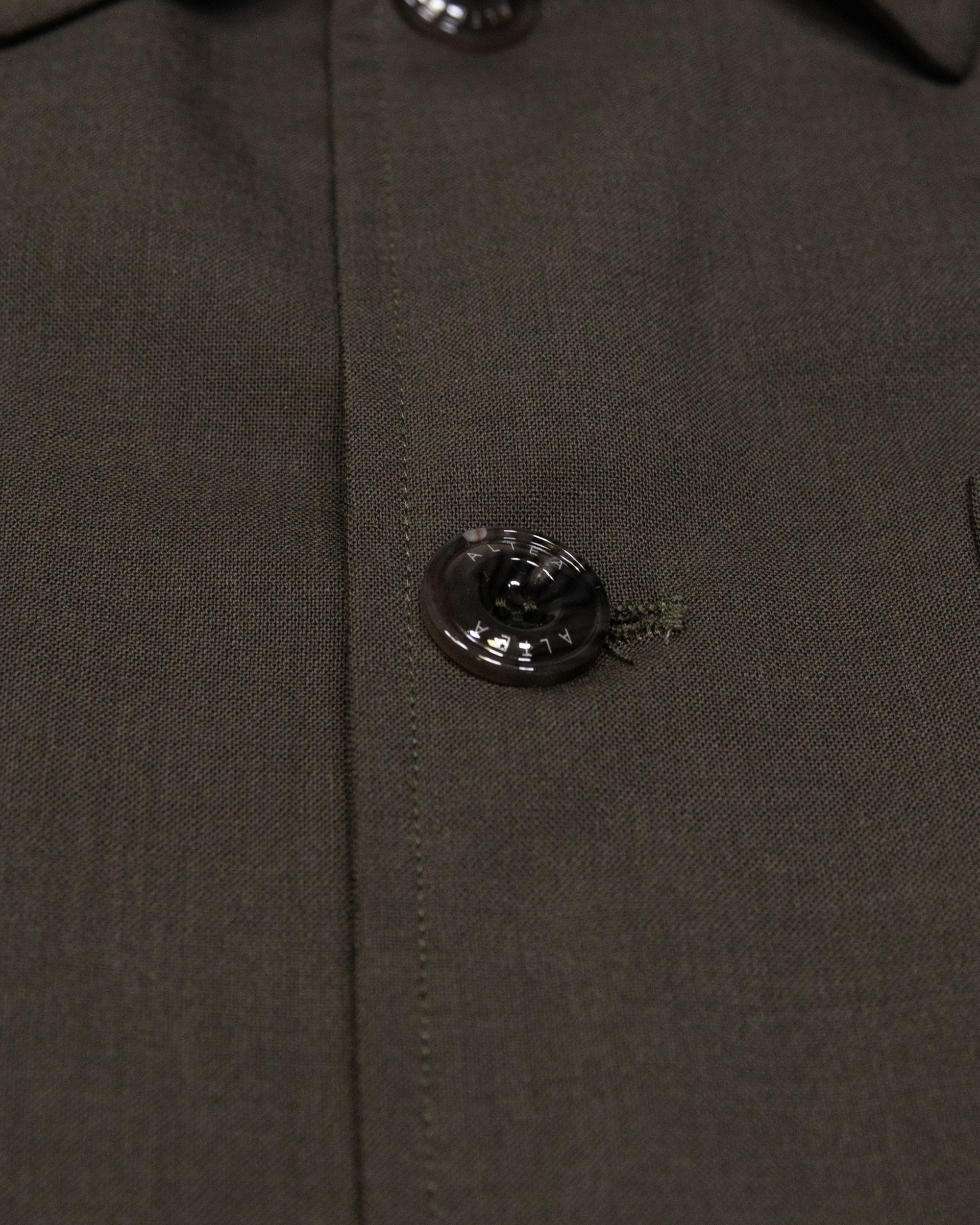 Chore jacket Constantin in lana tecnica, sfoderata, verde - Army - Image 3