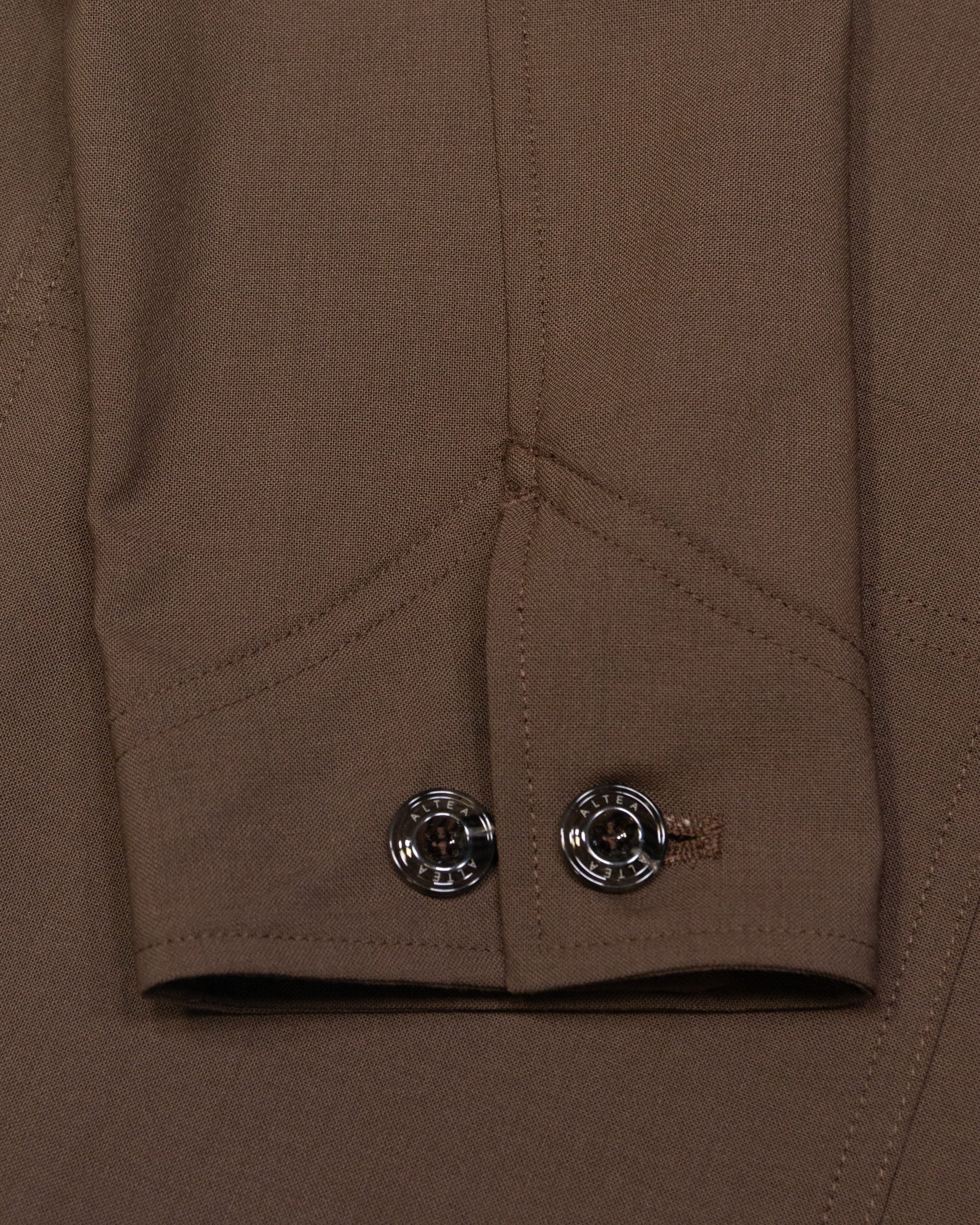 Chore jacket Constantin in lana tecnica, sfoderata - Marrone - Image 5