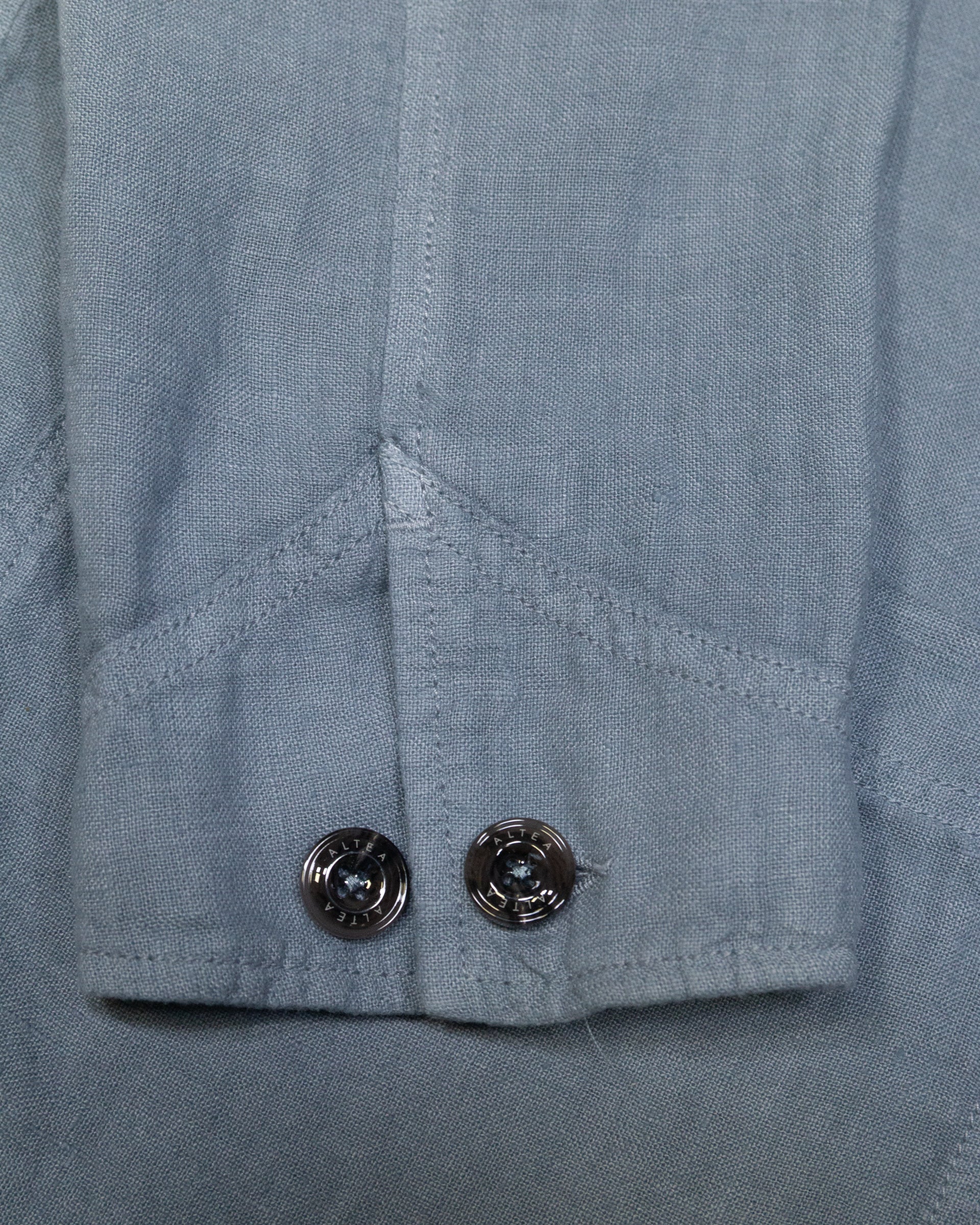 Chore Jacket Constantin in lino, sfoderata, azzurro - Carta da zucchero - Image 4