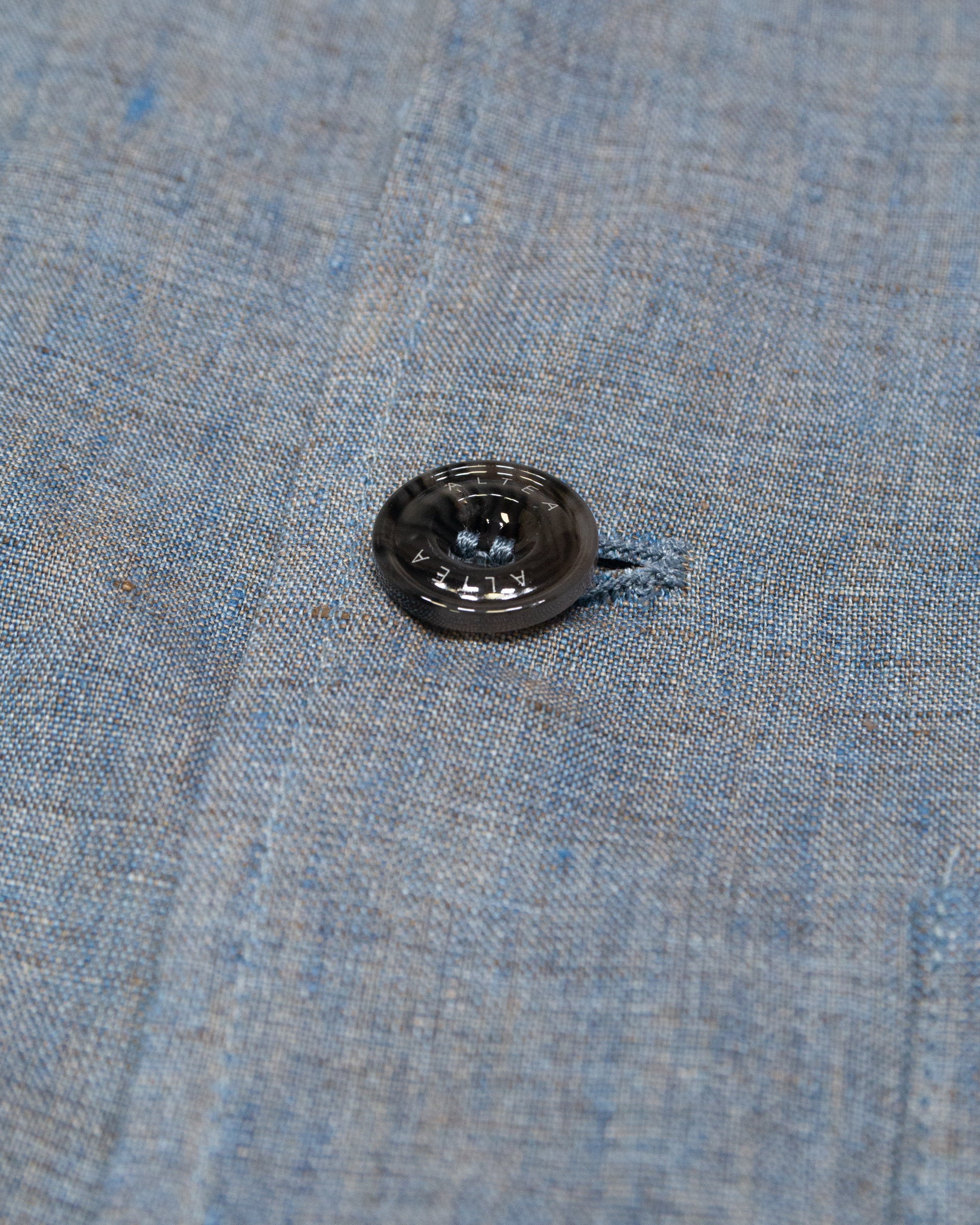 Work jacket Cameron in lino delavè, sfoderata, azzurro - Carta da zucchero - Image 3