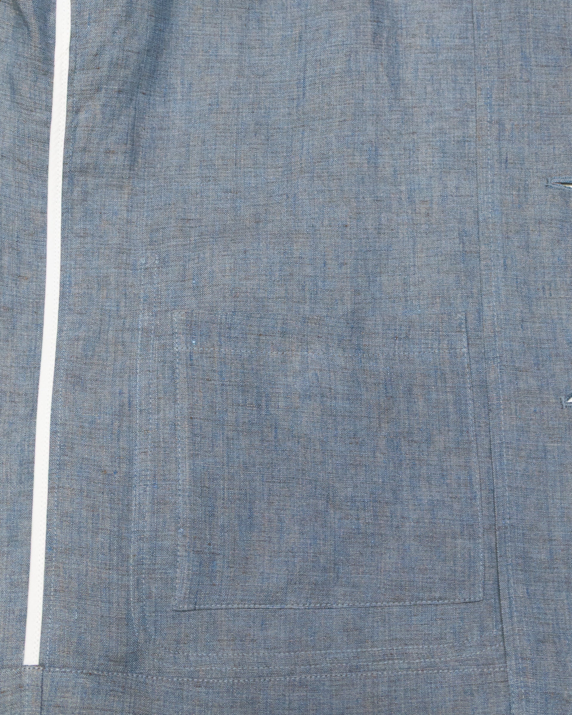 Work jacket Cameron in lino delavè, sfoderata, azzurro - Carta da zucchero - Image 5