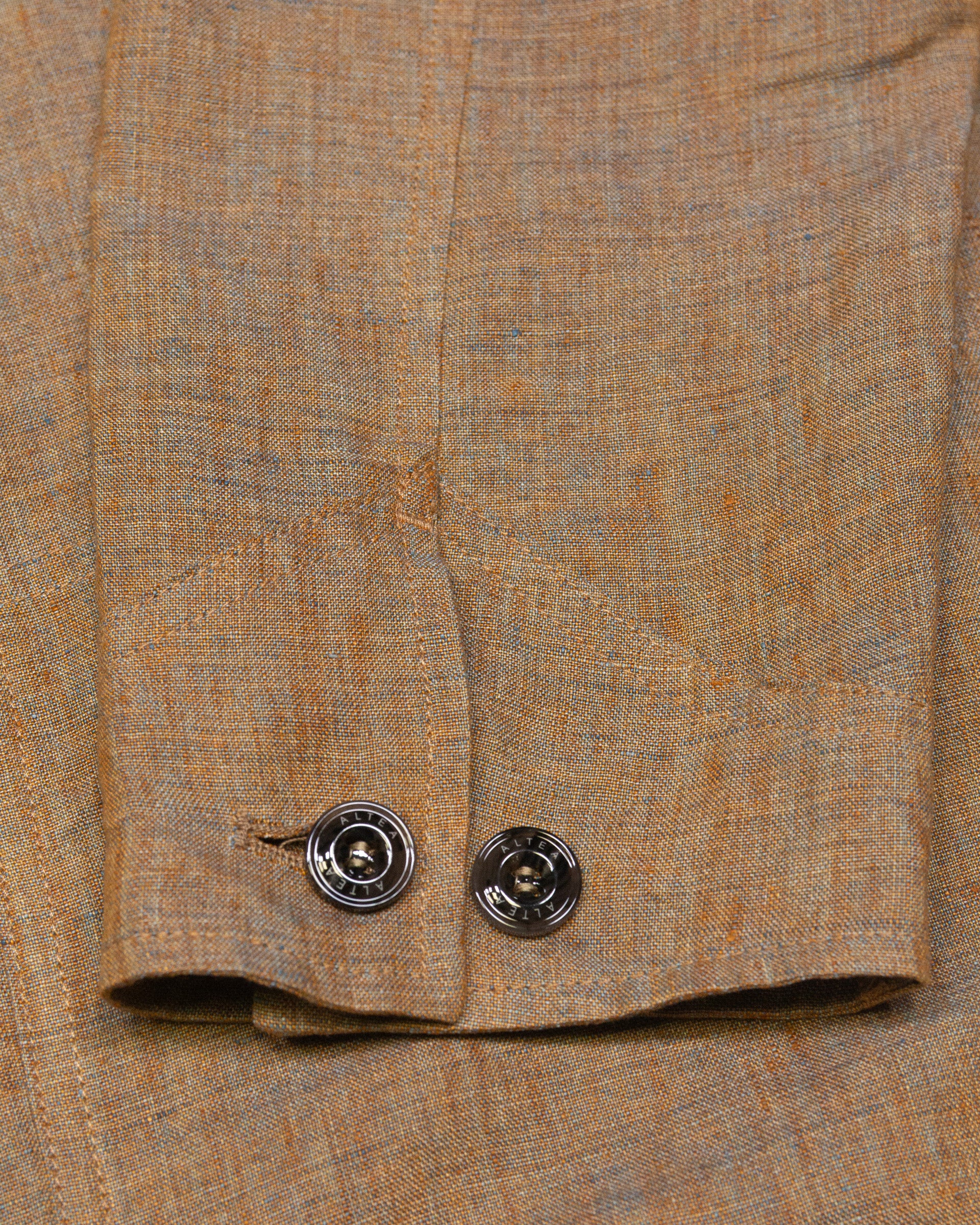 Work jacket Cameron in lino delavè, sfoderata, marrone - Mostarda - Image 5