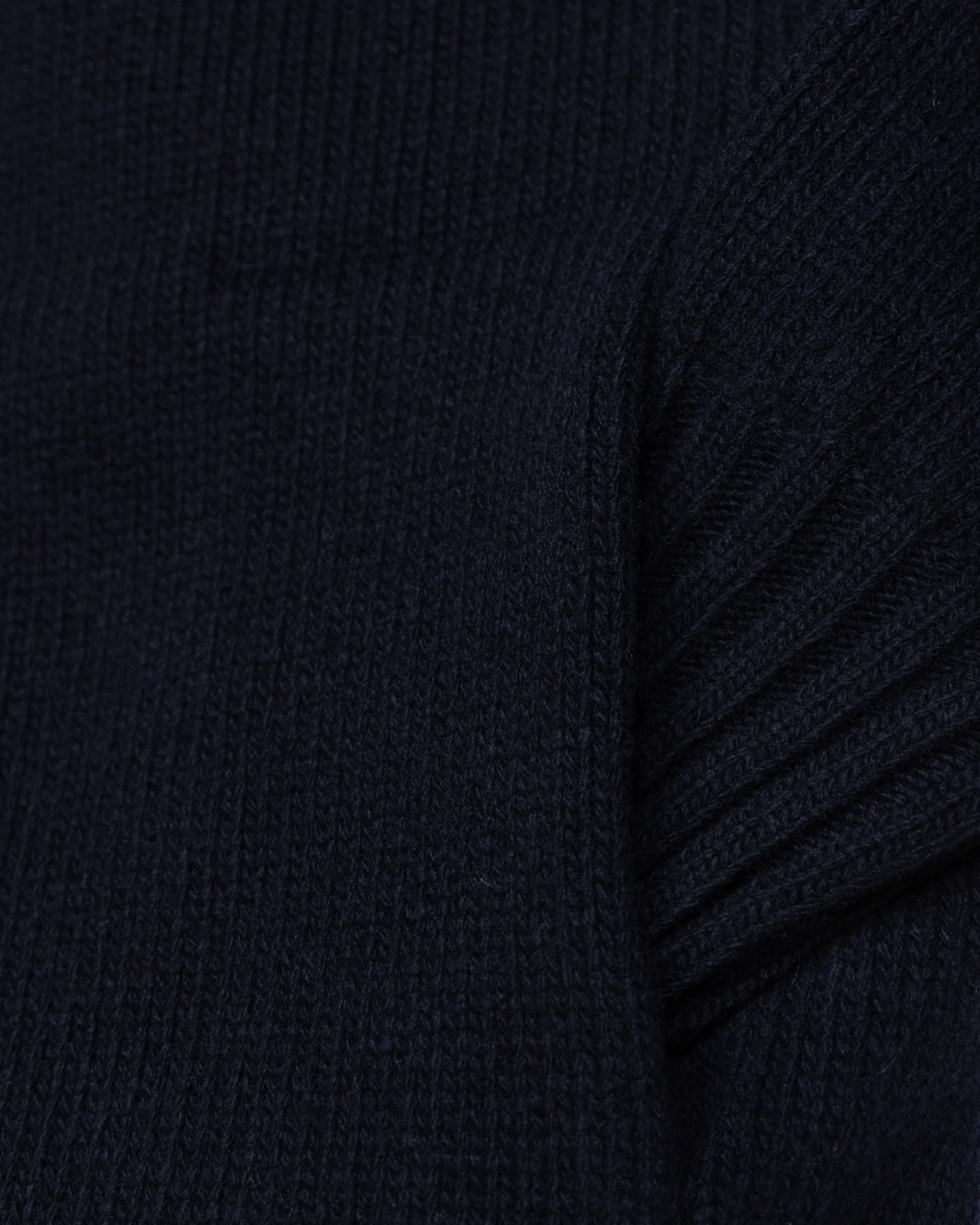 Giubbotto in maglia con bottoni realizzato in pura lana vergine. Blu - Navy - Image 7