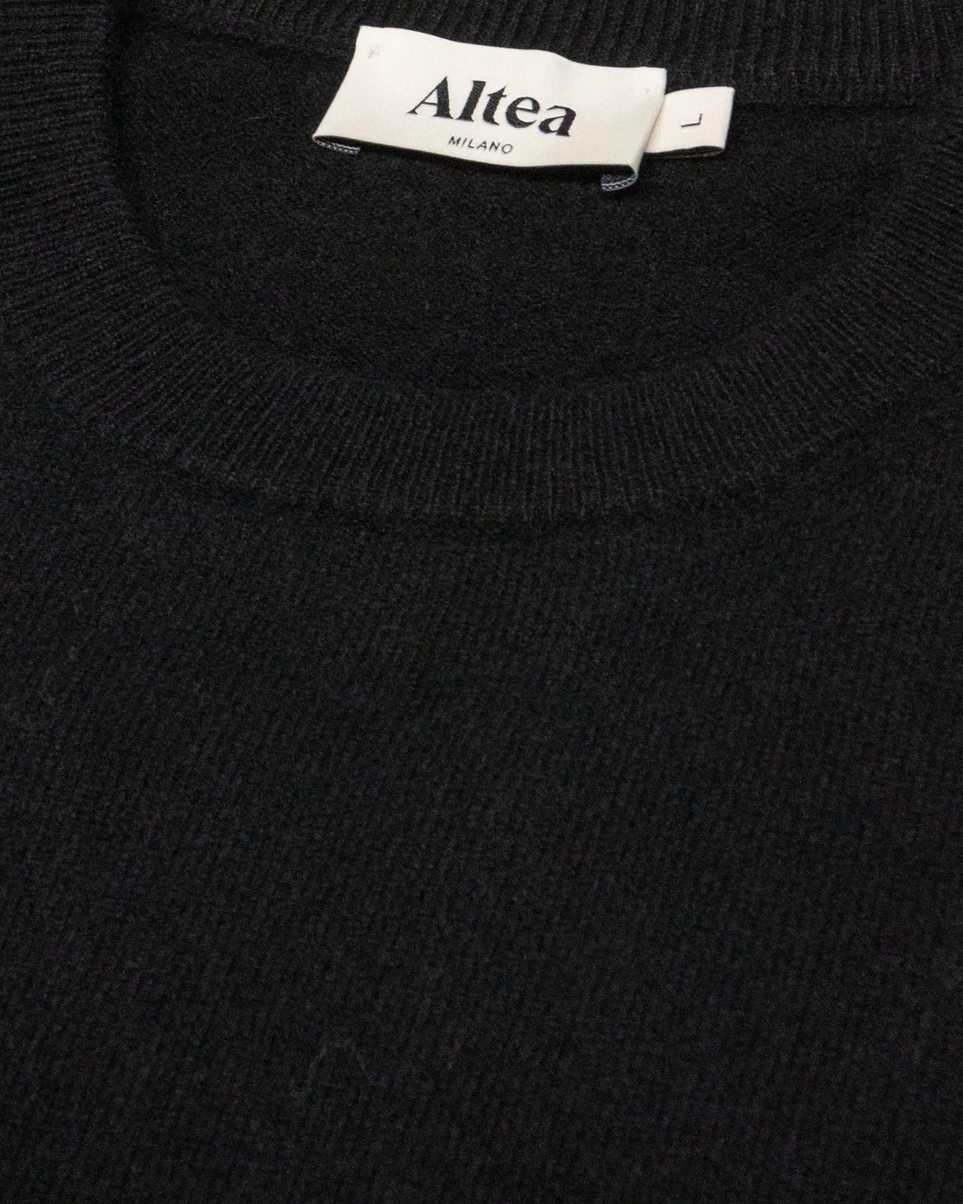 Maglia girocollo in cashmere. Nero - Nero - Image 6