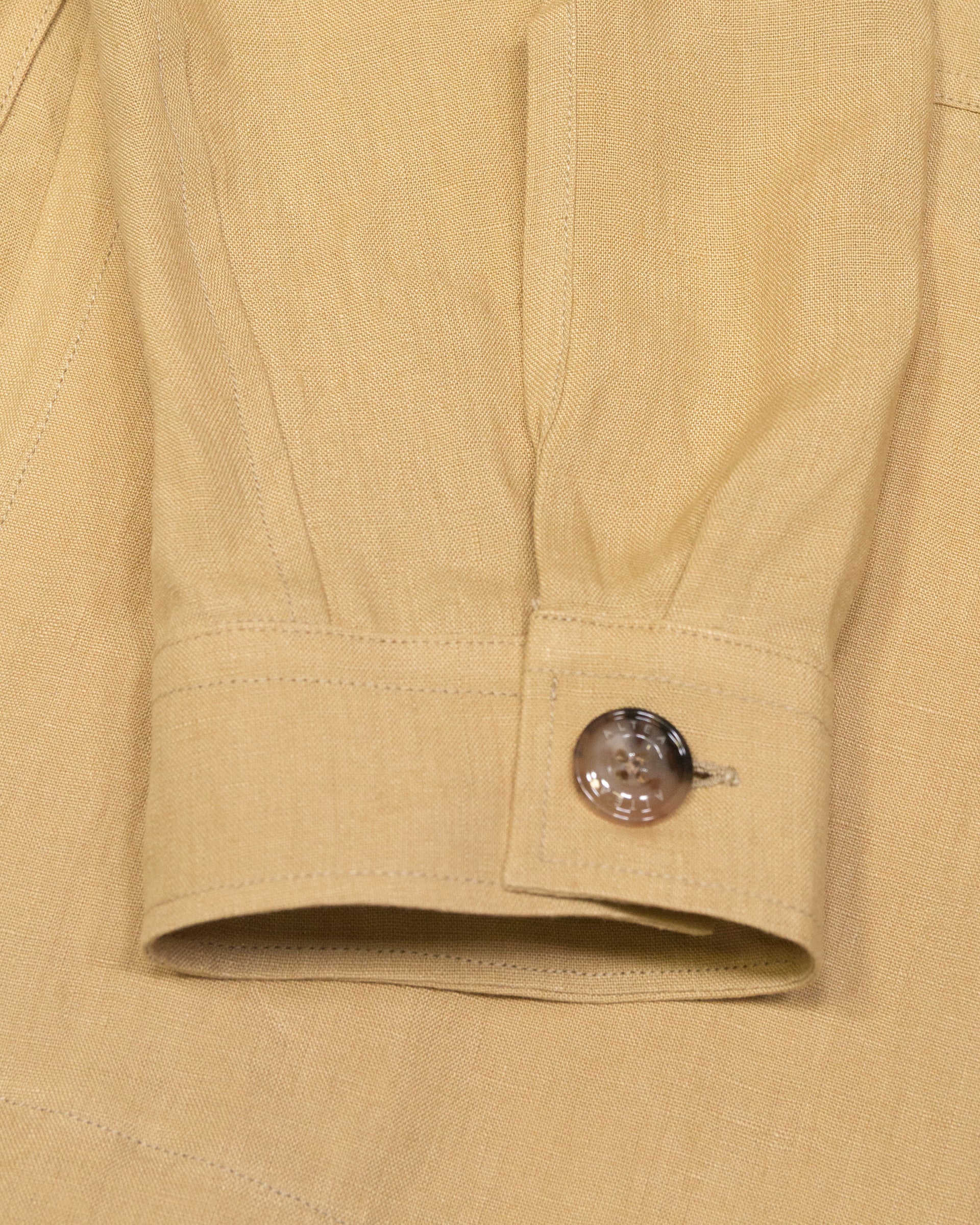 Overshirt Mitchell in lino, sfoderata - Beige - Image 5