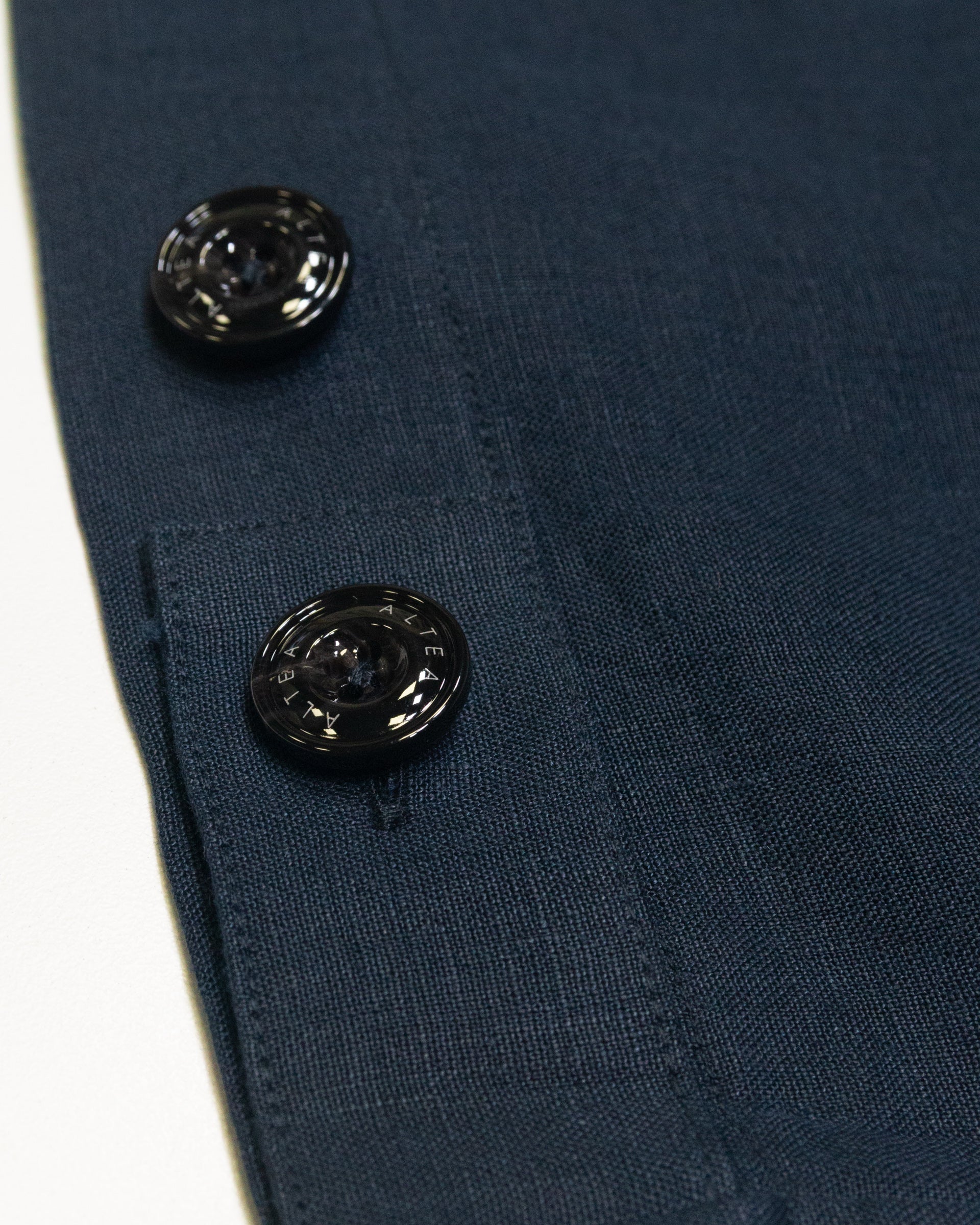 Overshirt Mitchell in lino, sfoderata, blu - Navy - Image 6