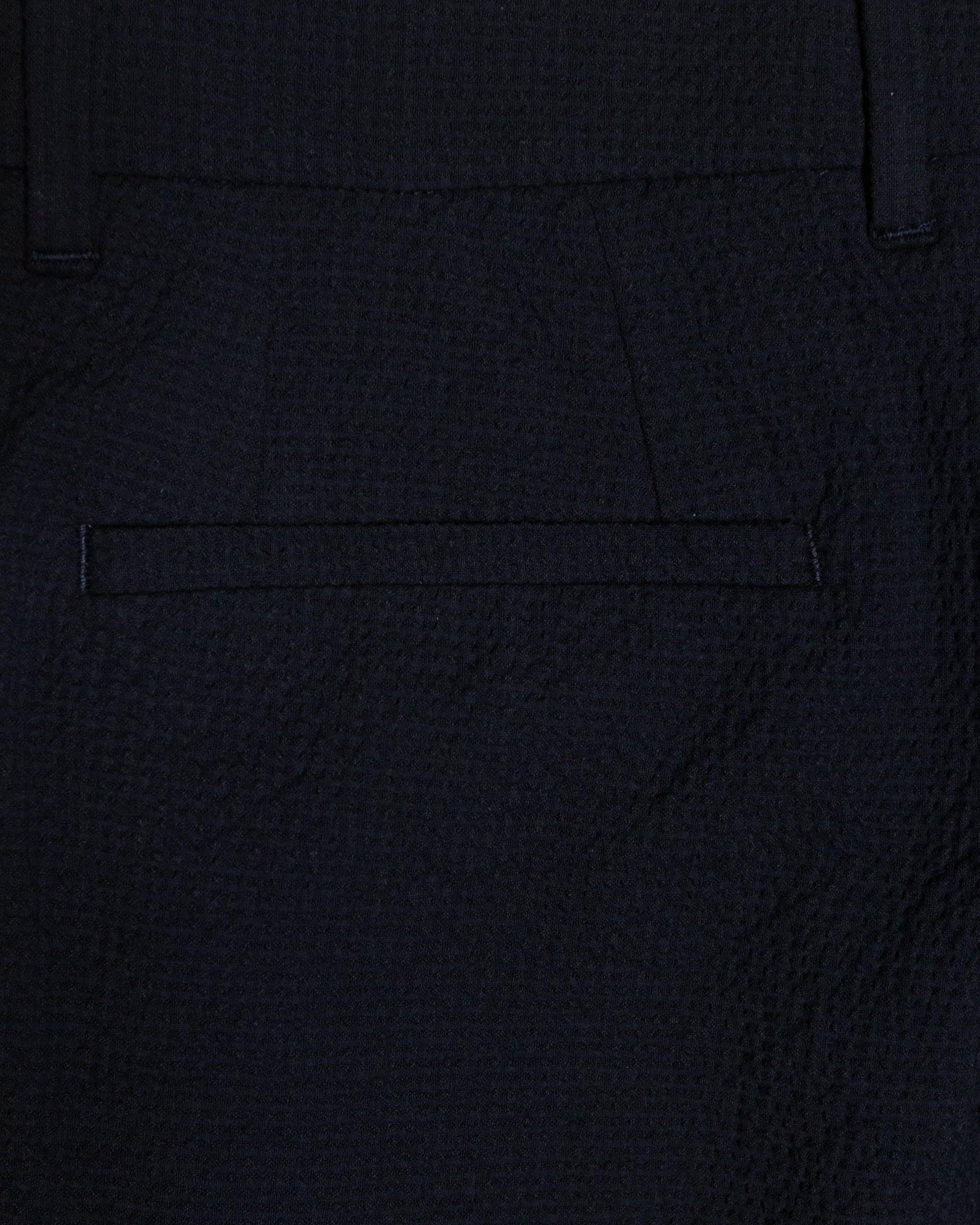 Pantalone chino Randall con pince in seersucker di cotone, blu - Navy - Image 4