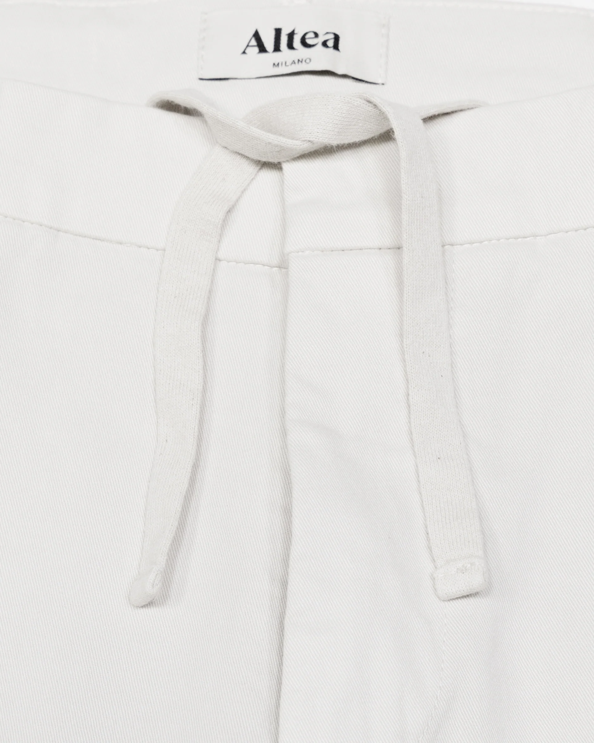 Pantalone chino Dumbo in gabardine di cotone stretch con coulisse. - Beige - Image 6