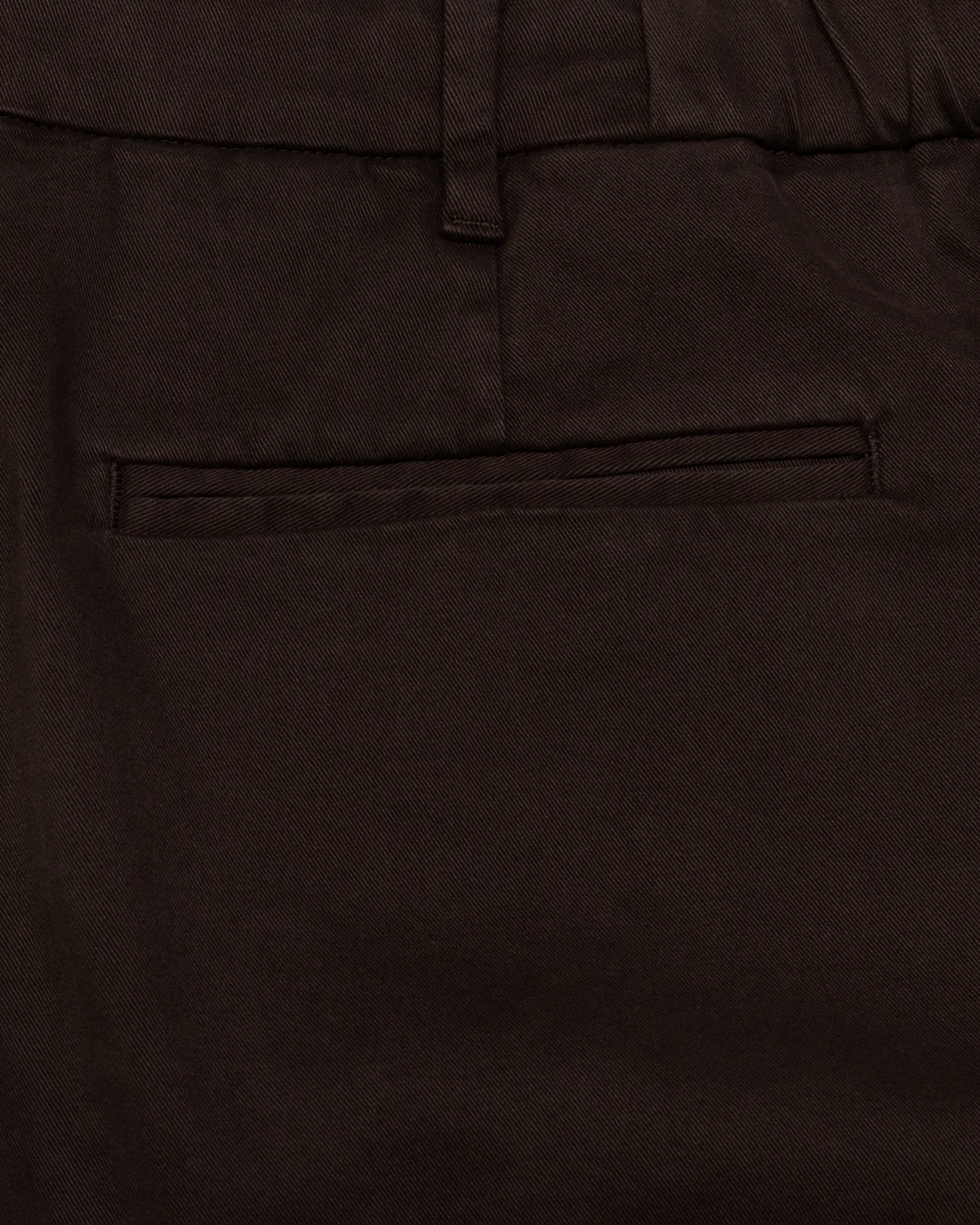 Pantalone chino Dumbo in gabardine di cotone stretch con coulisse. Marrone - Moro - Image 3