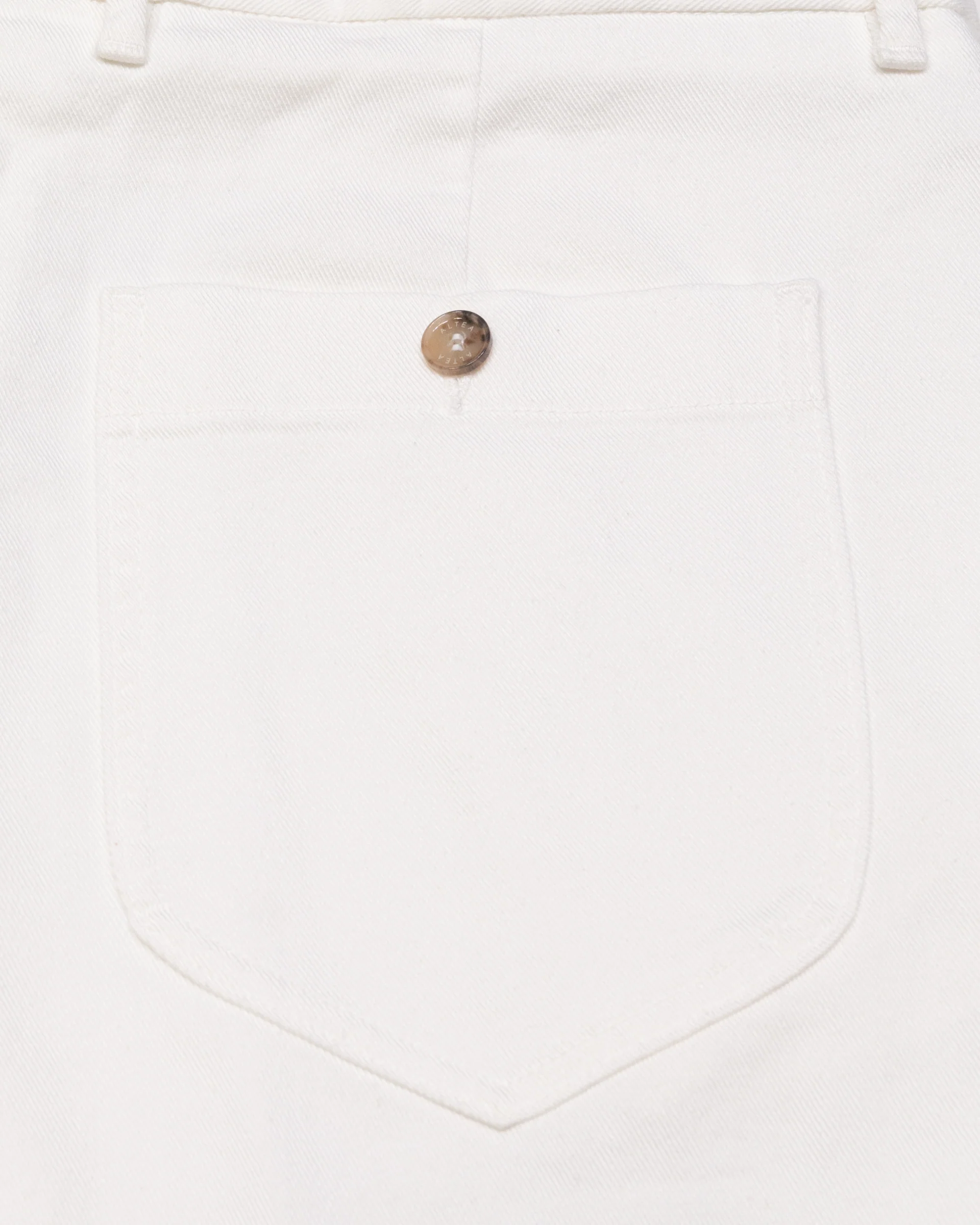 Pantalone chino Oscar in bull di cotone stretch - Bianco - Image 4