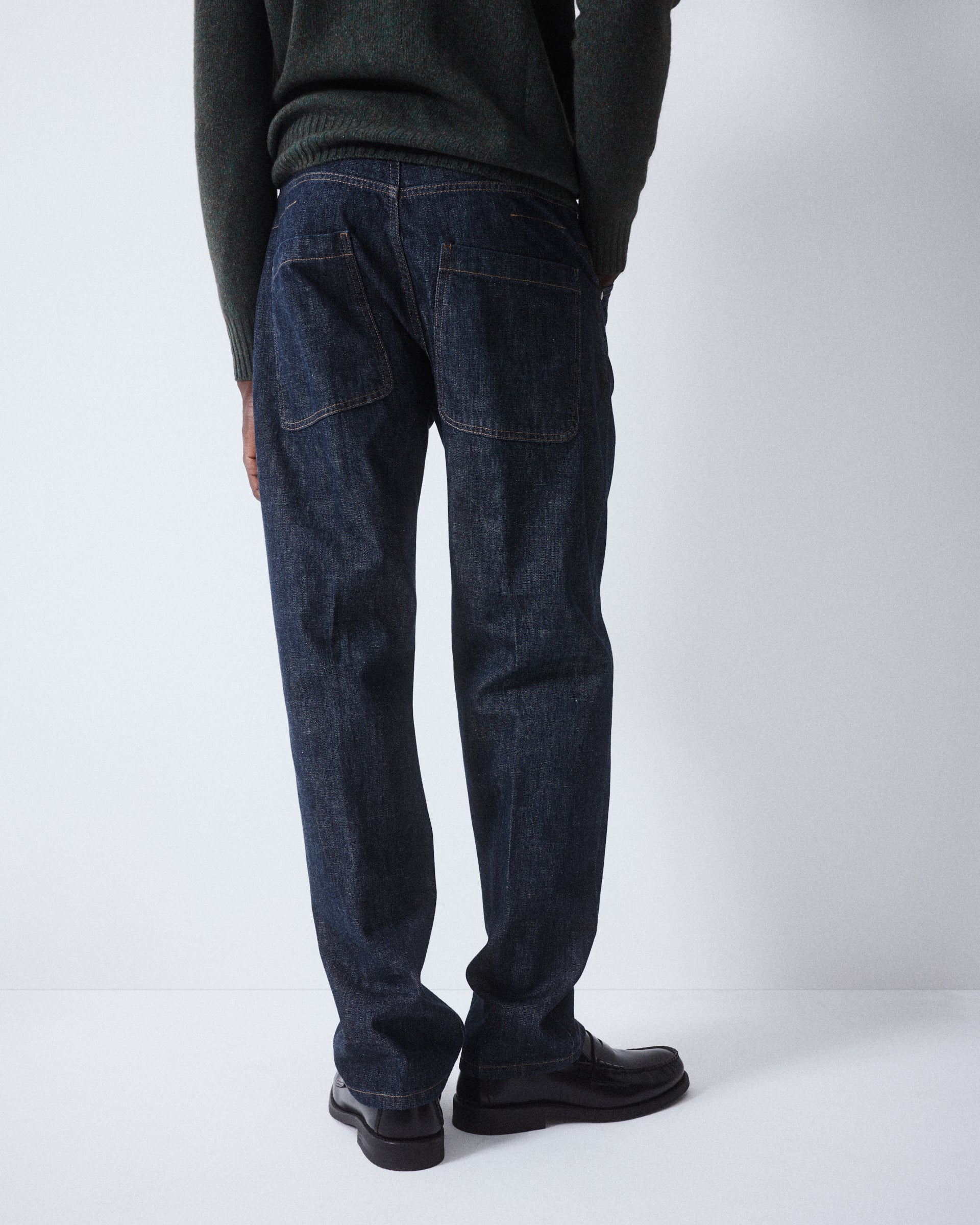 Pantalone Reed 5 tasche in denim di cotone. Blu - Denim - Image 3