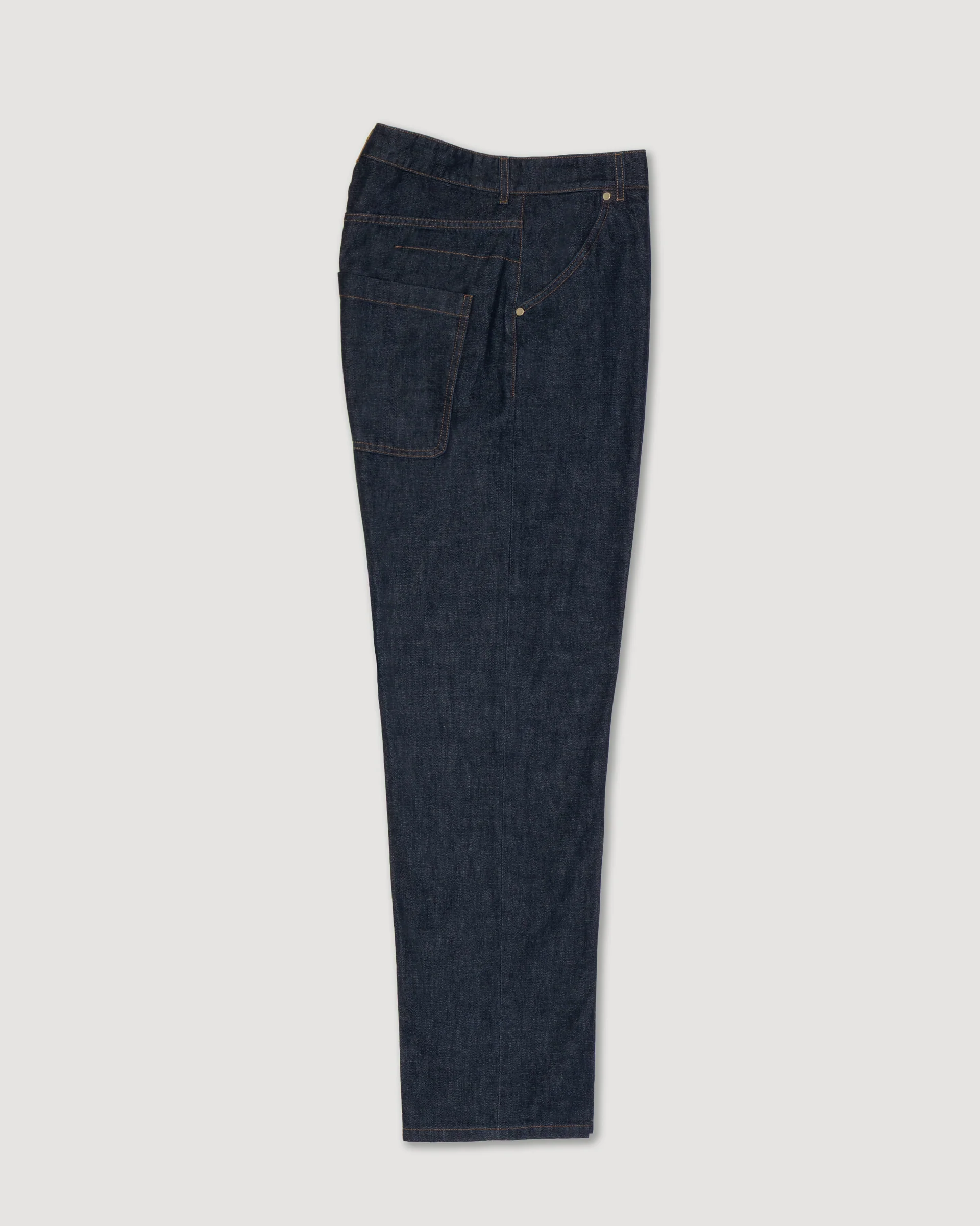Pantalone Reed 5 tasche in denim di cotone. Blu - Denim - Image 5